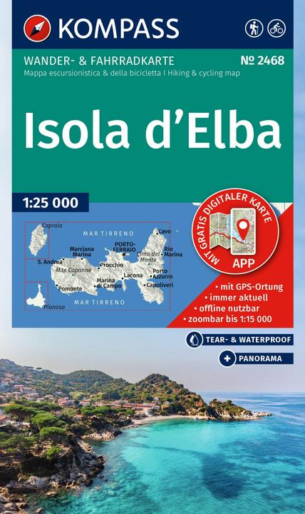 Produktbild Wanderkarte 2468 Isola d' Elba 1:25.000