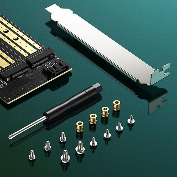 Immagine prodotto Ugreen Adattatore da PCIe 3.0 x4 a M.2 M-Key + M.2 B-Key