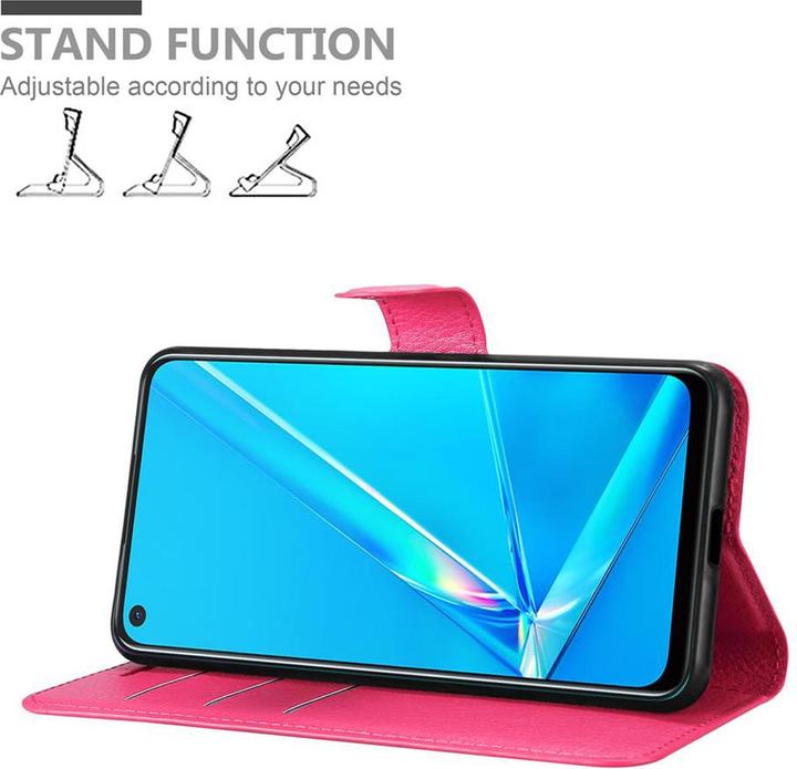 Actual product image Cadorabo Book with stand function cover (Oppo A92)