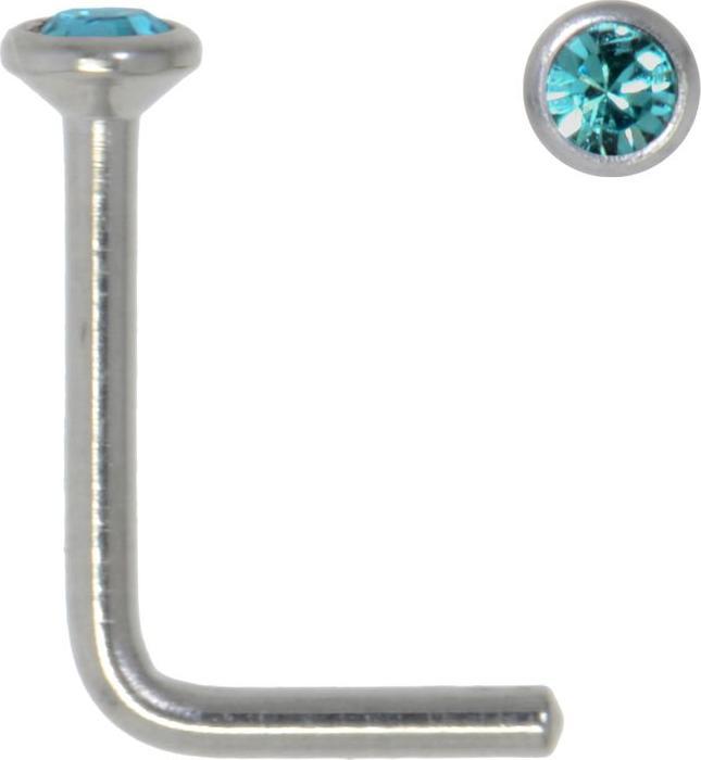 Actual product image Bijouteria Nose piercing (Stainless steel, Crystal)