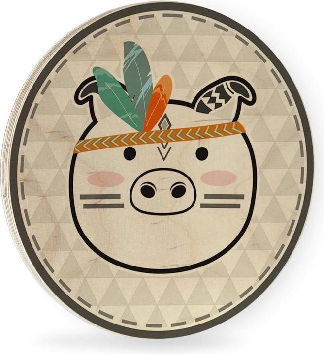 Produktbild Trenddeko Indianer-Schwein (Ø 45 cm)