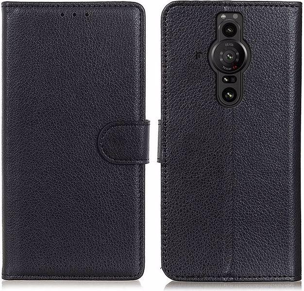 Actual product image MU Classic Litchi Leather Bookcover Series (Sony Xperia Pro-I)