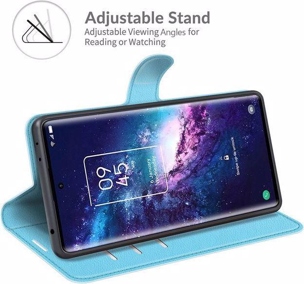 Produktbild MU Classic Litchi Leder Bookcover Series (TCL 20 Pro 5G)