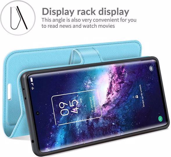 Produktbild MU Classic Litchi Leder Bookcover Series (TCL 20 Pro 5G)