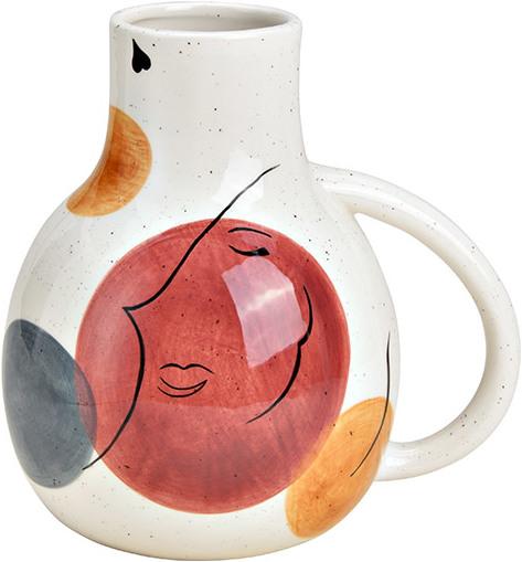Image du produit G. Wurm Vase, pichet Visage Décor en céramique Multicolore (L/H/P) 20x20x15cm (20 x 20 x 15 cm, 0 l)