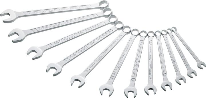 Actual product image HAZET Combination wrench set 600N/12N ∙ Outside 12-point traction profile ∙ 10 - 22 ∙ Number of too… (10 mm, 11 mm, 12 mm, 13 mm, 16 mm, 17 mm, 18 mm, 19 mm, 21 mm, 22 mm, 14 mm, 15 mm)
