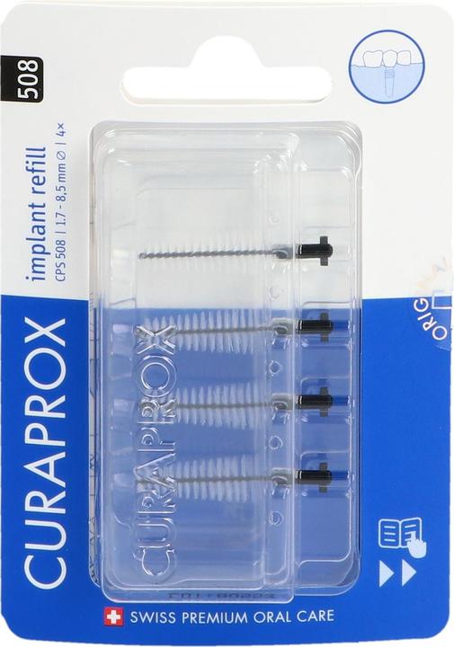 Immagine prodotto Curaprox CPS 508 Ricarica impianto 4x nero (4 x, 4 mm)
