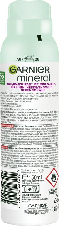 Actual product image Garnier Mineral Ultra Dry/Active Ctl (Spray, 150 ml)