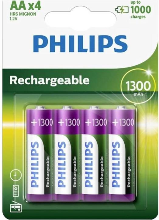 Philips Akku Rechargeable (4 pcs., AA, 1300 mAh)