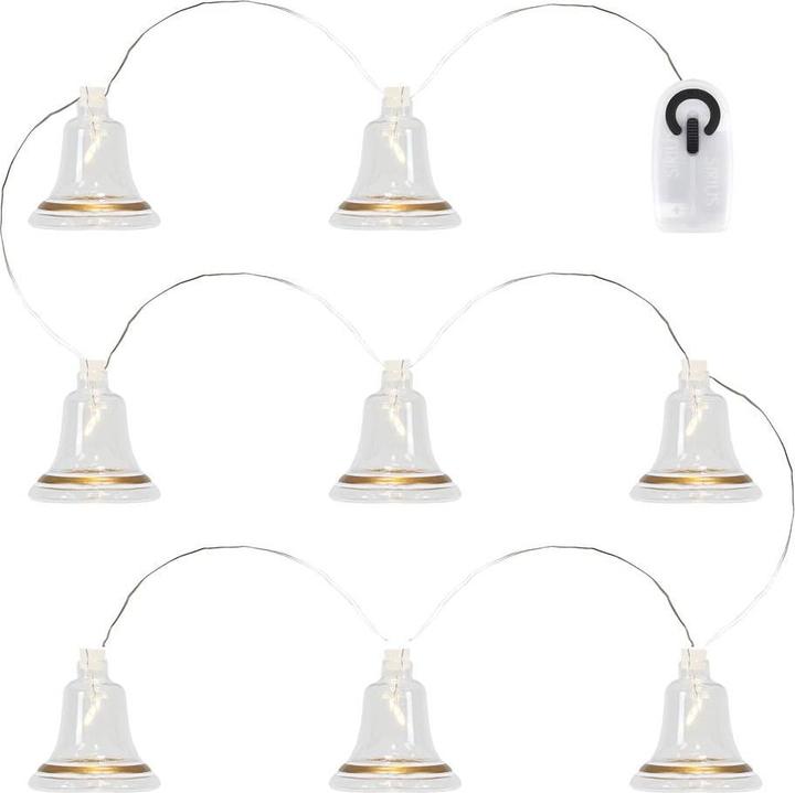 Image du produit Sirius Guirlande lumineuse de Noël Cloche Tiffany, 8 × lampes (1.05 m)