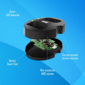 Productafbeelding Newell cameralader SDC-USB dual-channel lader voor LP-E6 accu's (Lader)