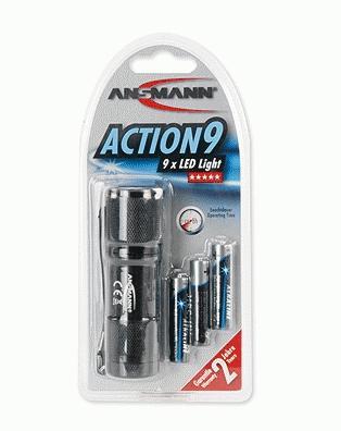Actual product image Ansmann Action 9 (9.50 cm, 20 lm)