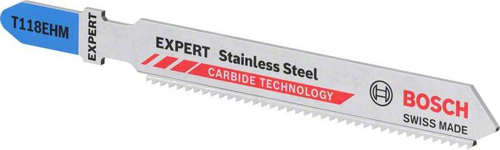 Produktbild Bosch Professional Zubehör EXPERT ‘Stainless Steel’ T 118 EHM Stichsägeblatt, 3 Stück