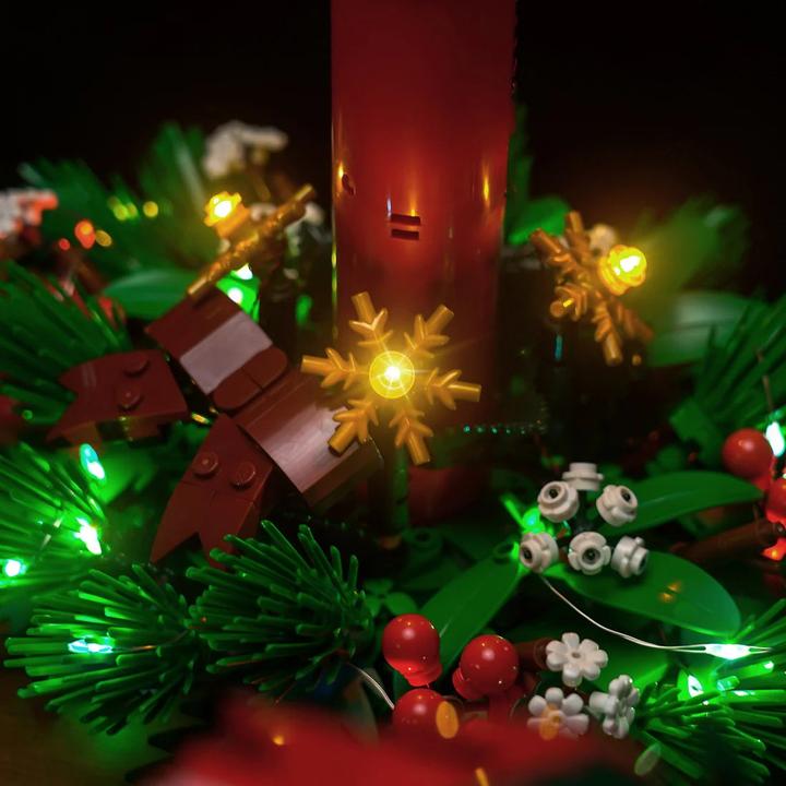 Actual product image BrickBling LED light set for Lego Christmas decorations