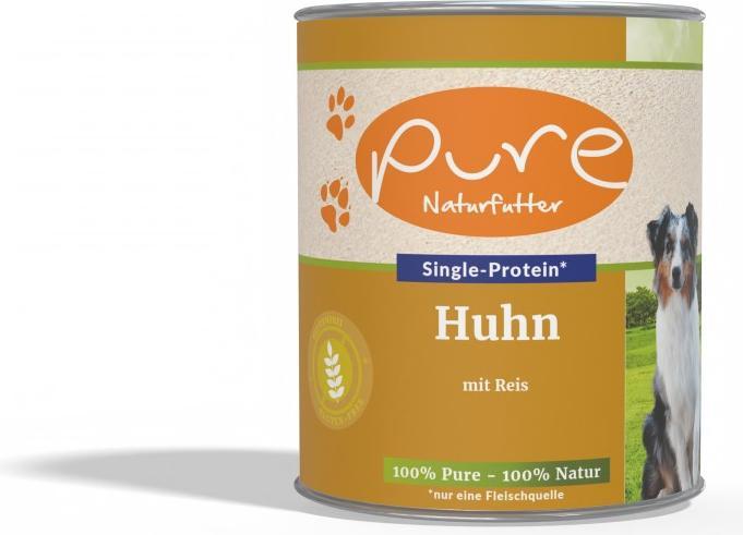 Immagine prodotto Pure Naturfutter Menu per cani pollo e riso (Adulto, 1 pz., 800 g)