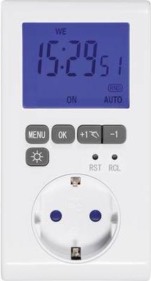 Actual product image Sygonix Socket timer digital weekly program 3680 W IP20 countdown function, timer function