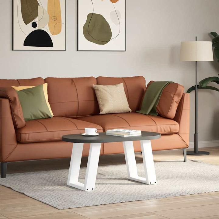 Image du produit VidaXL Pieds de table basse en U 2 pcs. Blanc 28x(42-43) cm Pied de table en acier