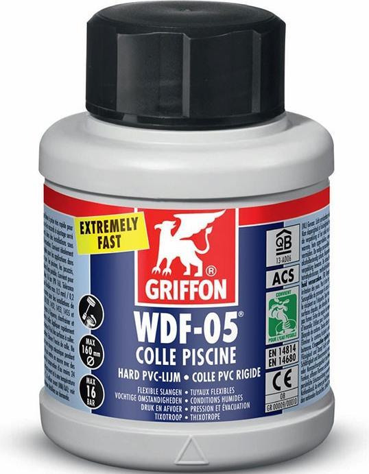 Actual product image Griffon WDF-05 125ml blauer Poolkleber für PVC