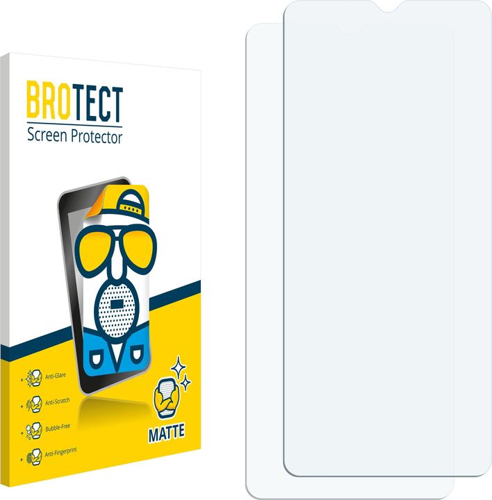 Actual product image BROTECT Anti-glare screen protector matt (2 Piece, Vivo Y20)