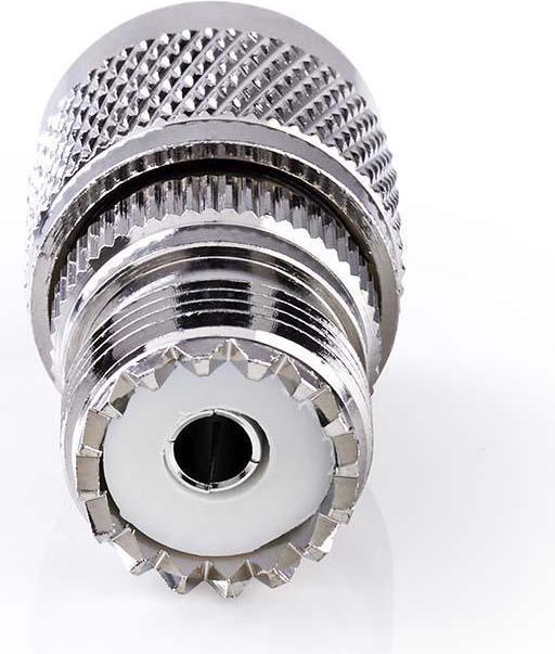 Produktbild Nedis Satelliten- und Antennenadapter N Stecker PL259 Buchse Vernickelt 75 Ohm Gerade Metall Silber (75 dB, Antennenkabel)