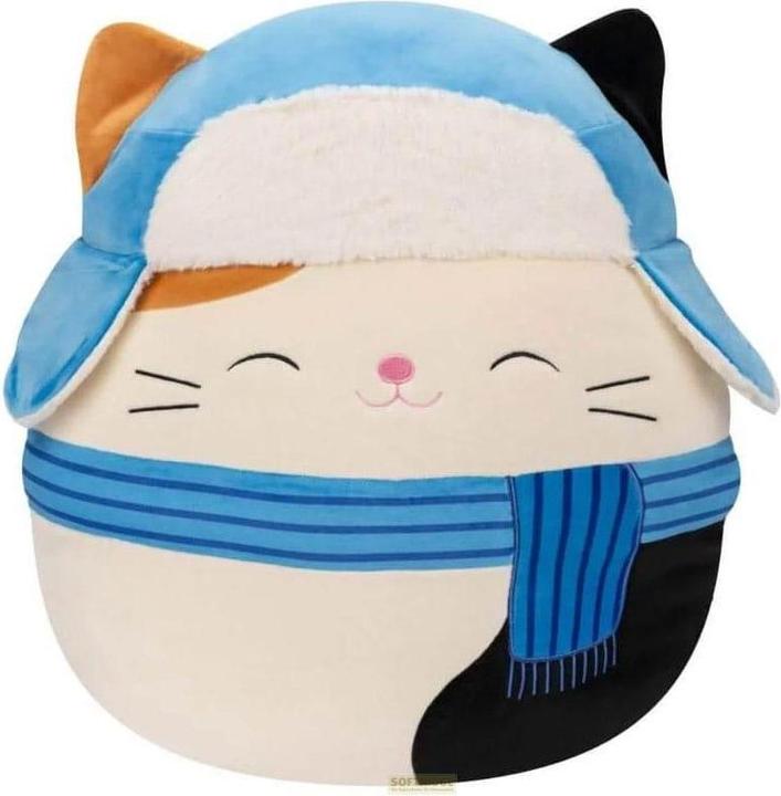 Actual product image Squishmallows peluche Christmas Cam the Cat with Hat 20 cm (20 cm)