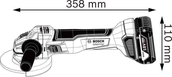 Actual product image Bosch Professional GWS 18V-10 (115 mm)