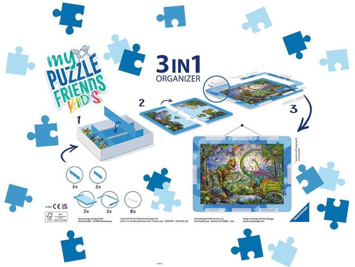 Image du produit Ravensburger Puzzle Organizer enfants 2, d/f/i plateau de tri, base, cadre, pour 100-300 pièces XXL, à partir de (264 pièces)