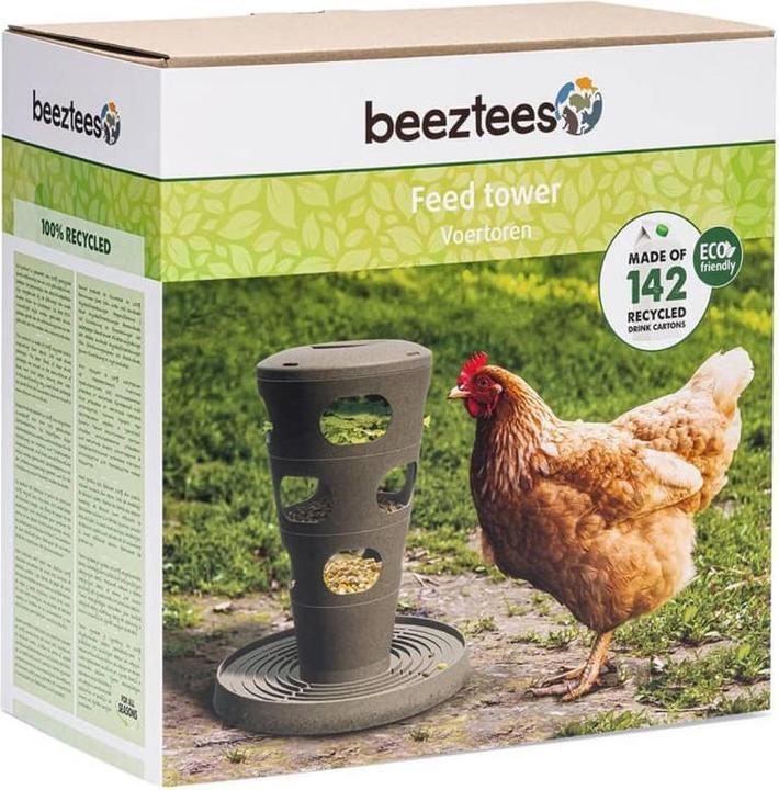 Image du produit Beeztees Mangeoire pour poules Tour d'alimentation, Gris