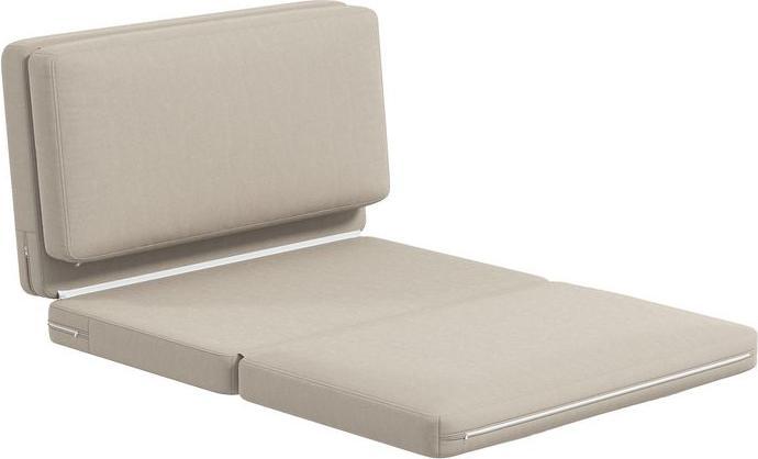 Produktbild Swisshandel24 Bodensofa 3-in-1 Klappbar Schlafsofa mit Samtoptik, bis 240kg, beige