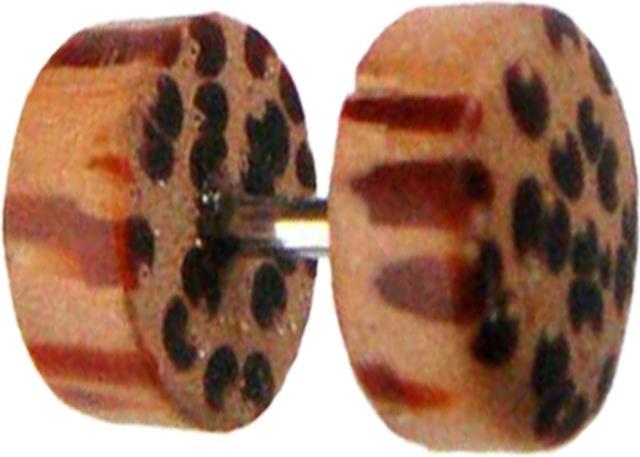 Produktbild Star Piercing Fake Plug aus Kokosnussholz (ohne Messing, Organisch)