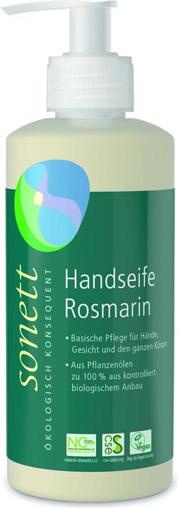 Sonett Hand Soap Rosemary Pump Dispenser (Liquid soap, 300 ml)