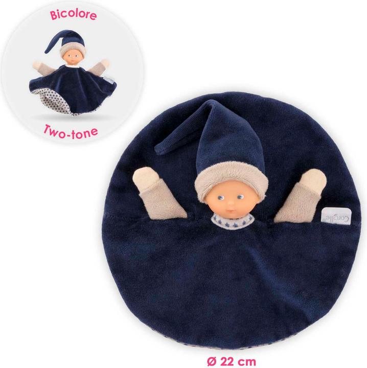 Immagine prodotto Corolle Tidoudou – Marineblaues Kuscheltuch, 17 cm