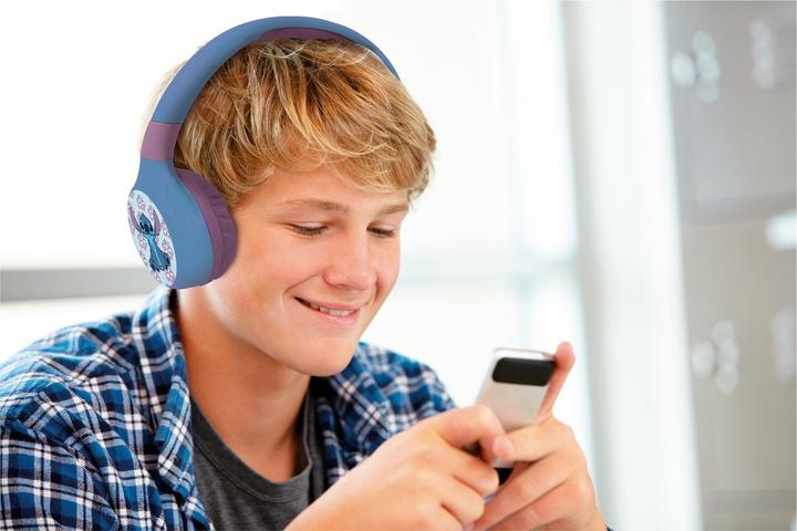 Actual product image Lexibook 2-in-1 Bluetooth/cable headphones Stitch Blue