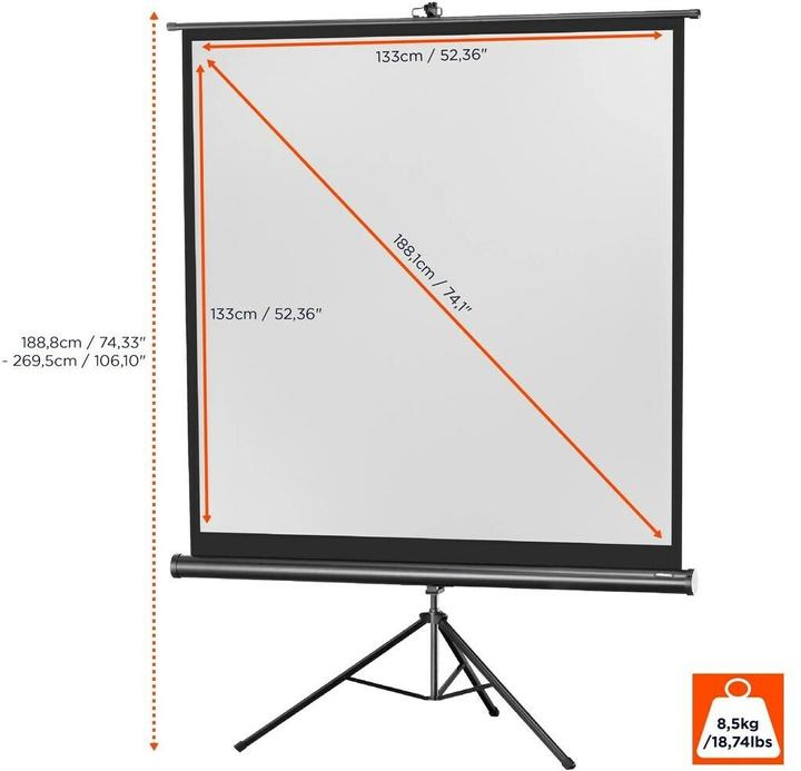 Image du produit Celexon Trépied écologique, écran, 1:1 (74.02", 1:1)