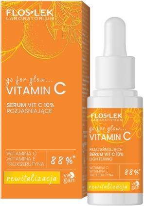 Actual product image Floslek Laboratorium Go For Glow Vitamin C Serum Brightening Vit C 10 30 Ml (30 ml)