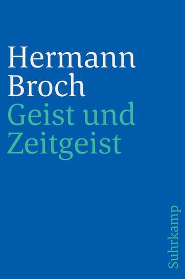 Produktbild Geist und Zeitgeist (Deutsch, Hermann Broch, 1997)