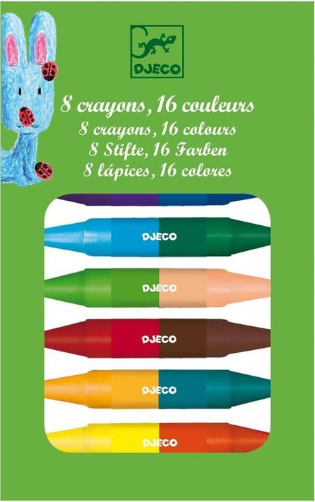 Actual product image Djeco Wax crayon colors (Multicoloured, 8 x)