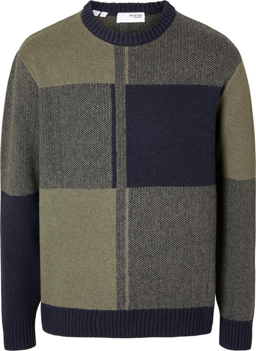 Selected Homme Colorblock Pullover mit Rundhalsausschnitt (XL)