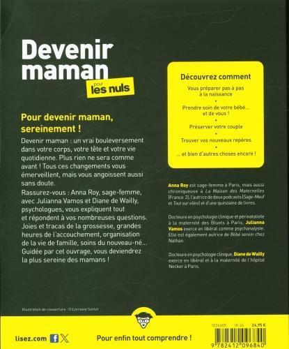 Produktbild Devenir maman pour les nuls (Französisch, Roy Anna, Wailly Diane de, Vamos Julianna, 2024)