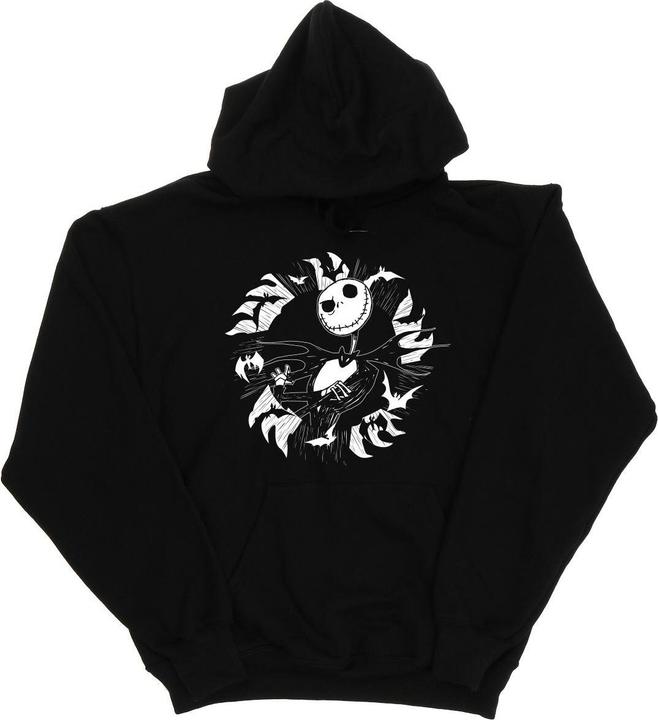 Disney Nightmare Before Christmas Jack Bat Circle Kapuzenpullover