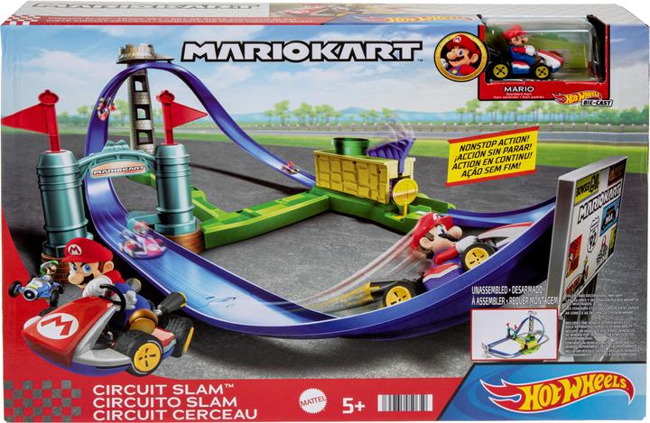Produktbild Hot Wheels Mario Kart Circuit Slam-Rennstrecke