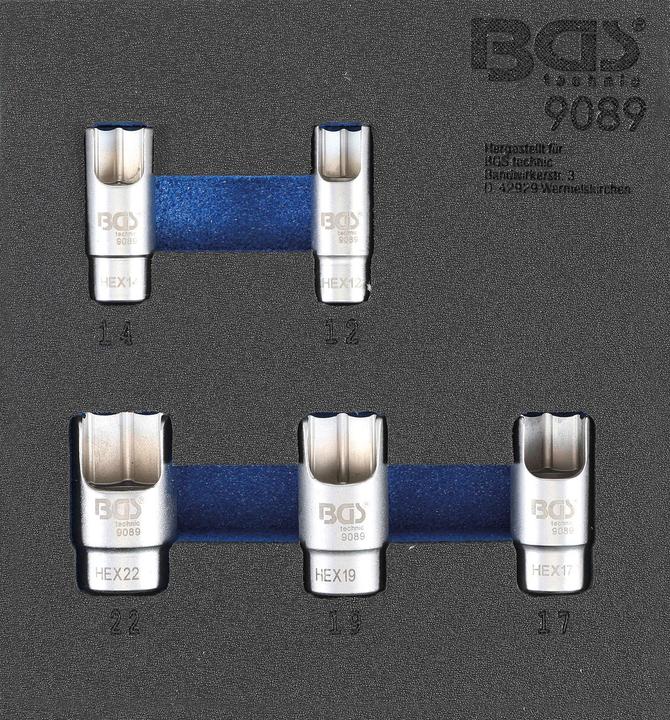 Actual product image BGS Tool Tray 1/6: Special Sockets for elbow connectors 5 pcs.