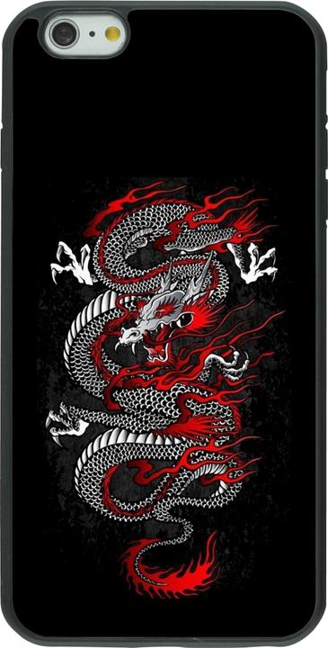 Produktbild PhoneLook Hülle Silikon schwarz Japanese style Dragon Tattoo Red Black (Apple iPhone 6s Plus, Apple iPhone 6 Plus)