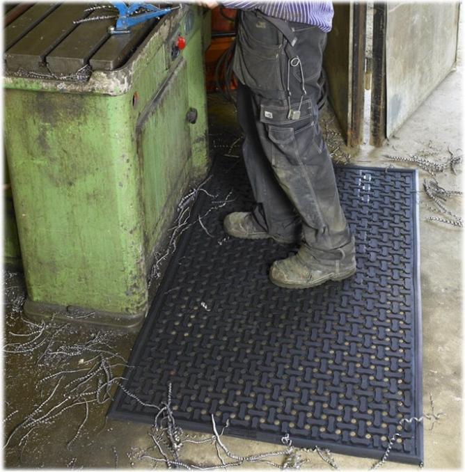 Immagine prodotto Jobmate Tappetini Comfort Flow - tappetino per pavimento - rettangolare - 85 x 56 cm - nero (85 x 56 cm)
