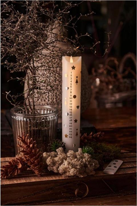 Actual product image Sirius LED candle Sara Advent Calendar, White/Silver/Gold, 29 cm (1 x)
