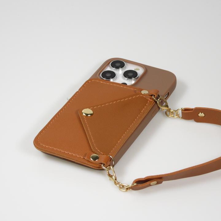 Immagine prodotto PhoneLook Coque Silicone soft touch avec pochette à cartes ou argent en cuir et lanière intégrée (Apple iPhone 14 Pro)