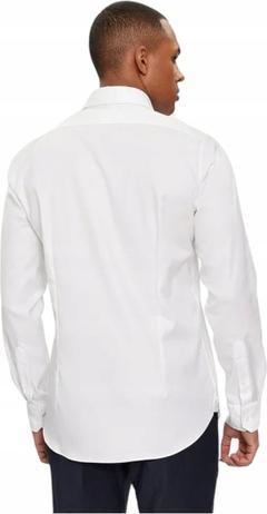 Image du produit Michael Kors Chemise pour homme en sergé stretch 2 couches, coupe étroite (44)