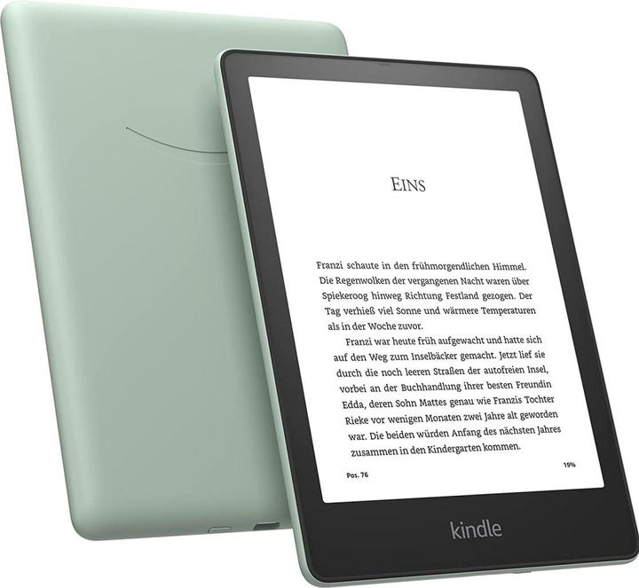 Actual product image Amazon Kindle Paperwhite (2021) Signature Edition eReader (6.81", 32 GB, Say Green)