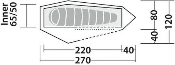 Produktbild Robens Arrow Head 1 (Tunnelzelt, 1.80 kg, 1 Person)