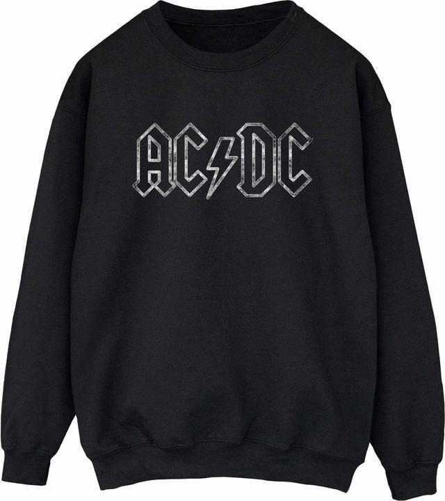 AC/DC Sweatshirt aus Baumwolle mit gezacktem Logo
